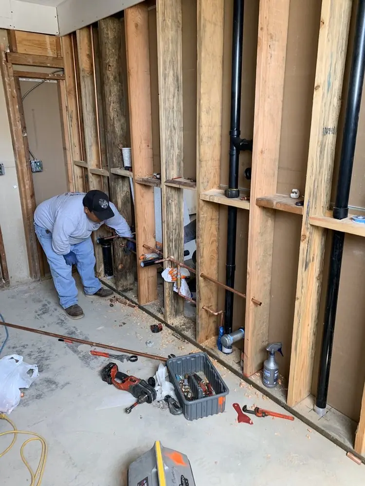 Commercial rough-in plumbing for Water Heater Replacement in Palermo
